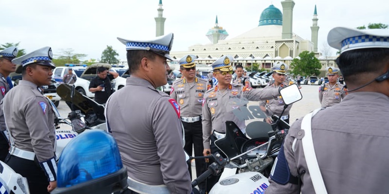 Kakorlantas Cek Kesiapan Satgas Pamwalrolakir Jelang Upacara Kemerdekaan