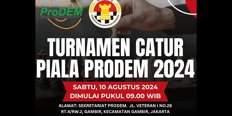 32 Aktivis Panaskan Turnamen Catur Piala Prodem 2024