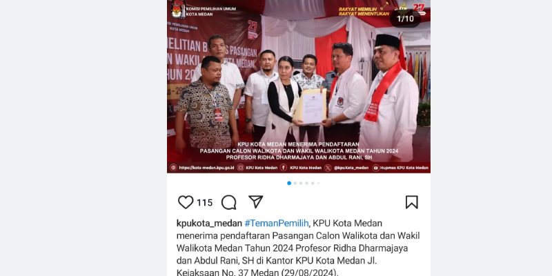 Hilangkan Gelar Profesor, KPU Medan Pantas Diduga ‘Cawe-Cawe’ Kalahkan Prof Ridha-Abdul Rani