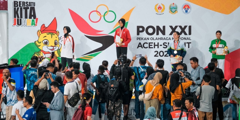 Atlet Taekwondo Polri Koleksi Medali PON XXI Aceh-Sumut