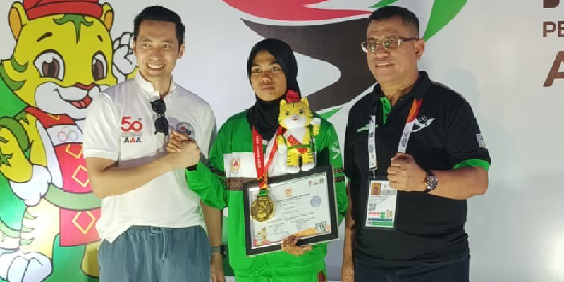 Pelari Sumut Nella Agustin Pecahkan Dua Rekor Lari Gawang 400 Meter