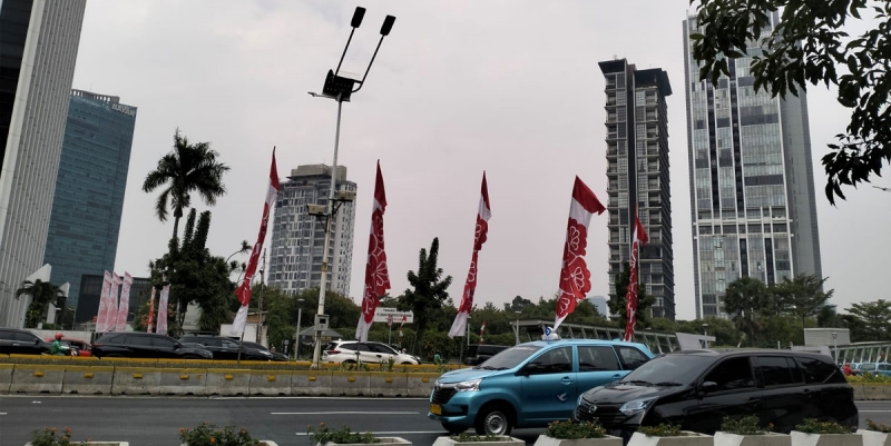 Langit Jakarta Diselimuti Awan Tebal Hari Ini