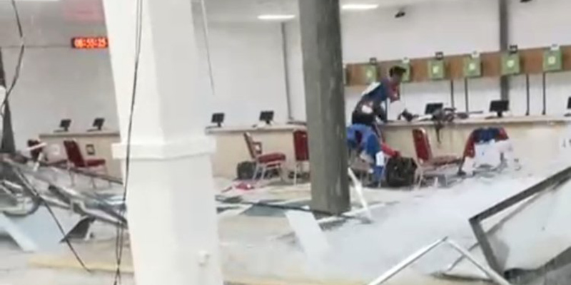 Venue Menembak PON XXI Ternyata Bangunan Sementara