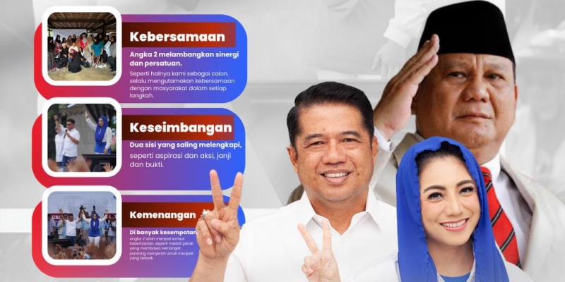 Sama Seperti Prabowo, Bebas-Siti Optimis Menang Pilkada dengan Nomor Urut 2