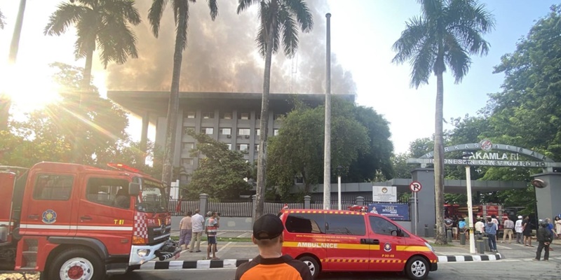 Kebakaran di Kantor Bakamla Diduga Akibat Korsleting Listrik