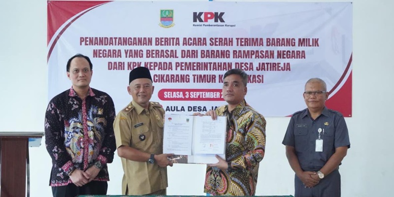 Pemerintah Desa Jatireja Bekasi dapat Tanah Hibah KPK