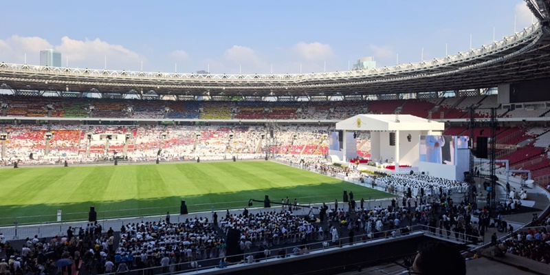 Sempat Gerimis, Cuaca di GBK Kembali Cerah