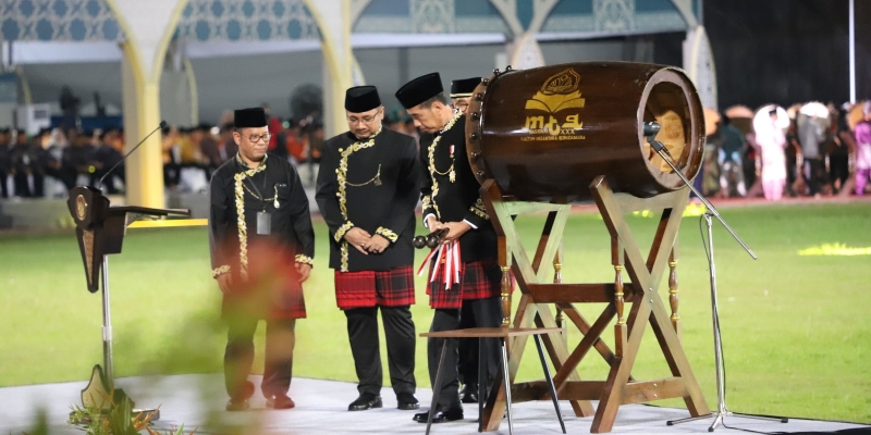Dihadiri Jokowi, Pembukaan MTQ Nasional di Kaltim Meriah