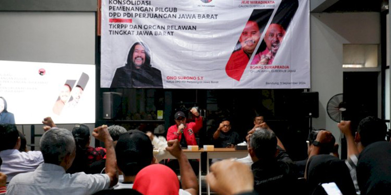 Gelar Konsolidasi Pemenangan, PDIP Jabar Tegaskan Jeje Pantas Mendapat Mandat Cagub