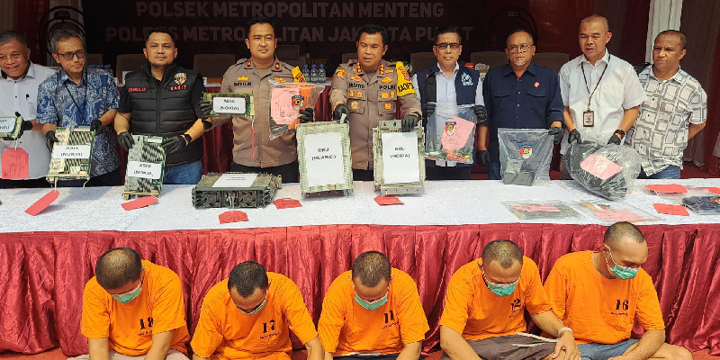 Polisi Ciduk Lima Orang Komplotan Pencuri Modul BTS Provider