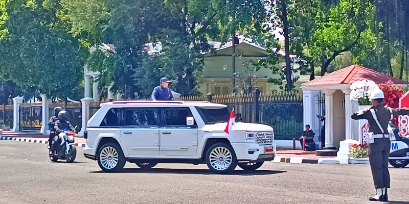 Prabowo Subianto Tiba di Istana Merdeka