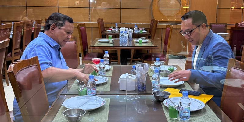 Ridwan Kamil Senang Ditraktir Makan Malam Prabowo