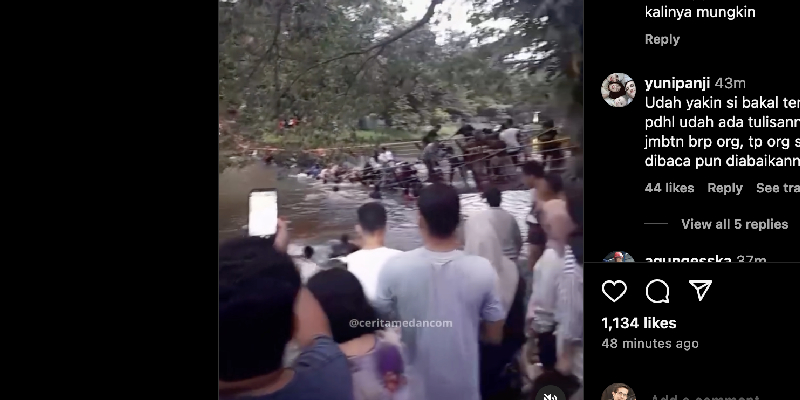 Jembatan Taman Cadika Ambruk, Puluhan Pengunjung Tercebur