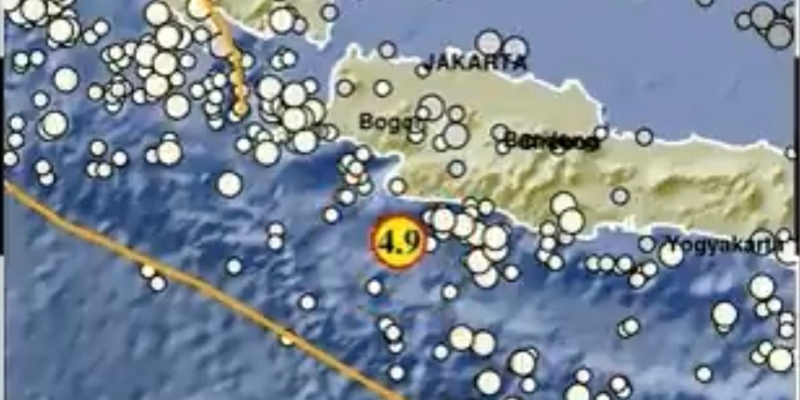 Sukabumi Diguncang Gempa Magnitudo 4,9