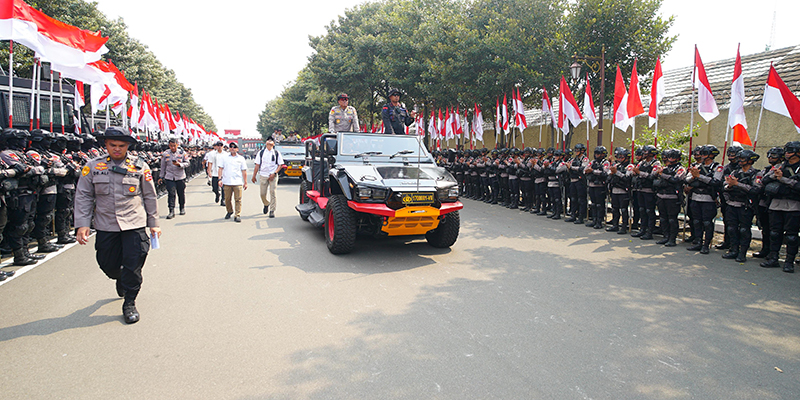 7.000 Pesonel Polri Diturunkan Kawal Pelantikan Prabowo-Gibran