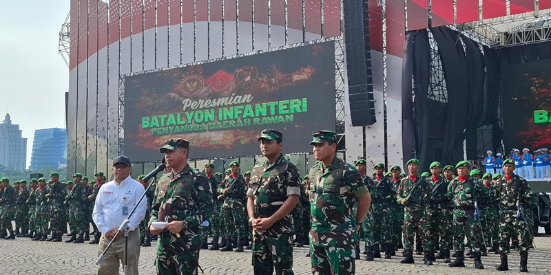 Panglima TNI Resmikan 5 Yonif Baru Penyangga Daerah Rawan di Papua