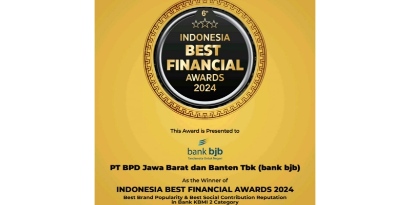 2 Penghargaan Indonesia Best Financial Awards 2024 Diborong bank bjb