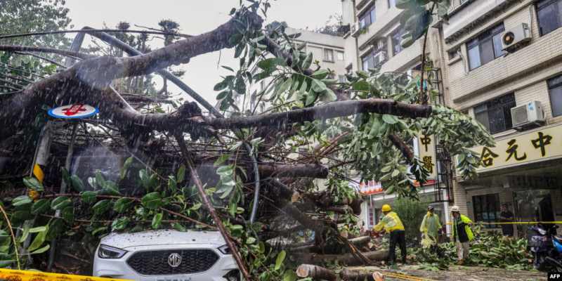 Taiwan Diterjang Topan Dahsyat Kong-rey, Sudah Ada Korban Jiwa