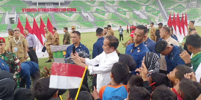 Presiden Jokowi Resmikan Stadion Utama Sumatera Utara