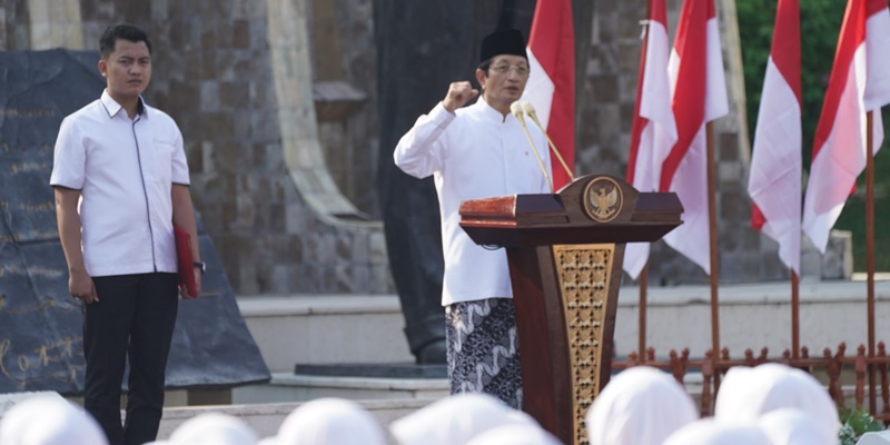 Menag Nasaruddin di Hari Santri: Kuasai Iptek dan Terus Berinovasi<i>!</i>