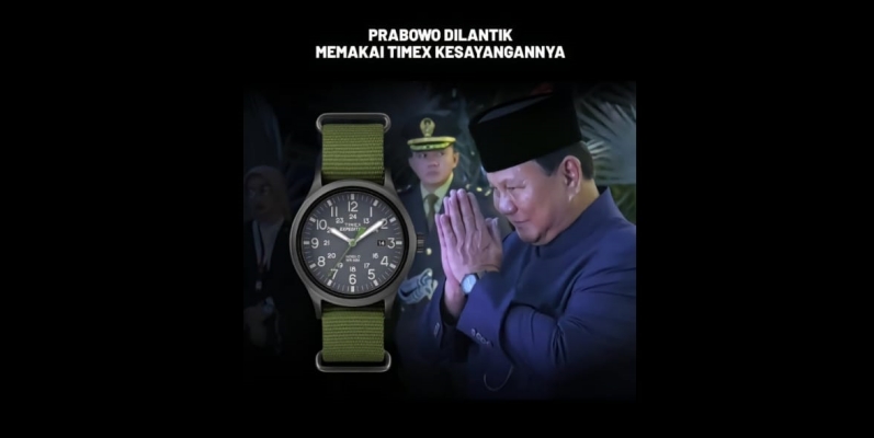 Jam Tangan Prabowo-Gibran saat Pelantikan Harganya Beda Jauh