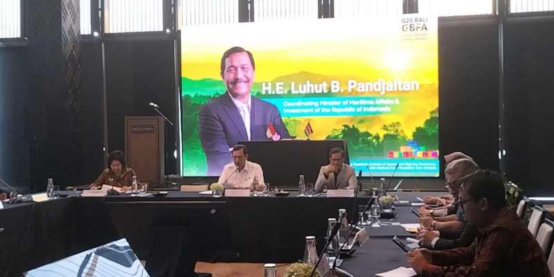 Luhut <i>Mention</i> Ultah Prabowo di Acara Penandatanganan GBFA G20 Bali