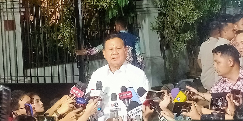 Prabowo Doakan Timnas Indonesia Menang Lawan China