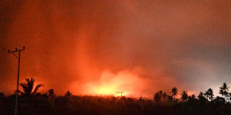 Gunung Lewotobi Laki-laki Erupsi, Lima Desa Terdampak Lava Panas