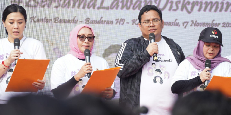 H-10 Pencoblosan, Bawaslu Deklarasi Anti Diskriminasi Perempuan di Pilkada 2024