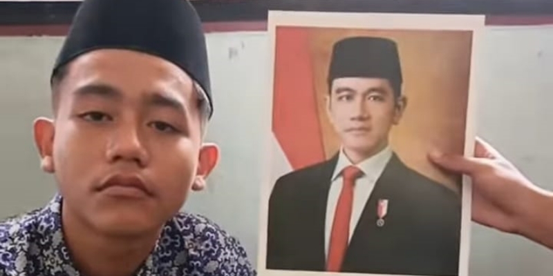 Siswa SMP Berwajah Mirip Gibran, Warganet: Semoga Nasibnya Sama Ya Dek