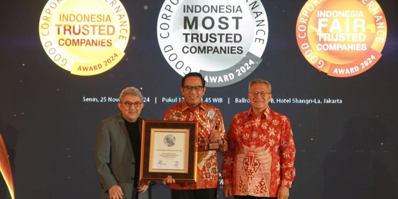 BRI Dinobatkan sebagai The Most Trusted Company 2024