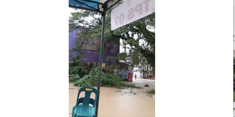 Hujan dan Banjir Ganggu TPS, KPU Medan Bungkam Soal Nasib Pilkada