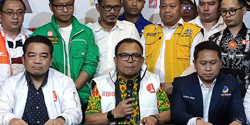Tim Rido Minta Paslon Lain Tak Klaim Kemenangan Sebelum Pengumuman Resmi KPU