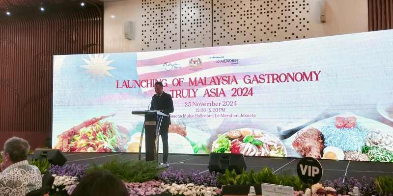 Duta Besar Malaysia untuk Indonesia, Dato’ Syed Mohamad Hasrin Tengku Hussin saat meresmikan 'Malaysia Gastronomy Truly Asia 2024' di Hotel Le Meridien, Jakarta Selatan, Senin, 25 November 2024/RMOL