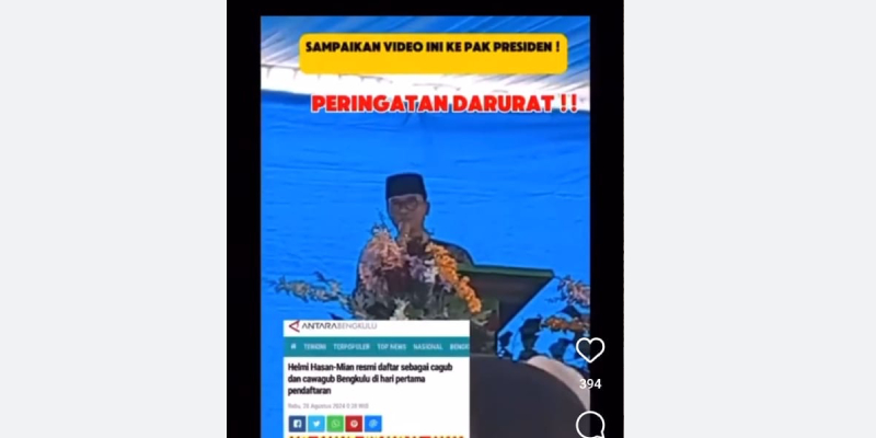 Balas Budi, Mendes Yandri Kampanyekan Helmi Hasan-Mian di Pilkada Bengkulu