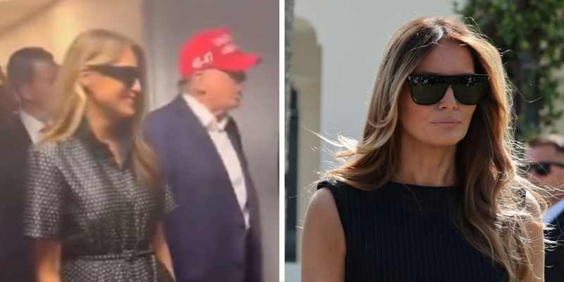 Trump Diduga Gandeng Melania Palsu ke TPS Florida