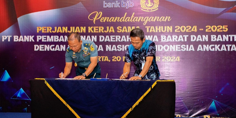 TNI AL dan bank bjb Teken Kerja Sama Perbankan