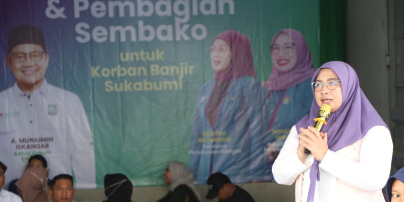 DPP Perempuan Bangsa Turun Tangan Bantu Pulihkan Sukabumi Pasca Banjir Bandang