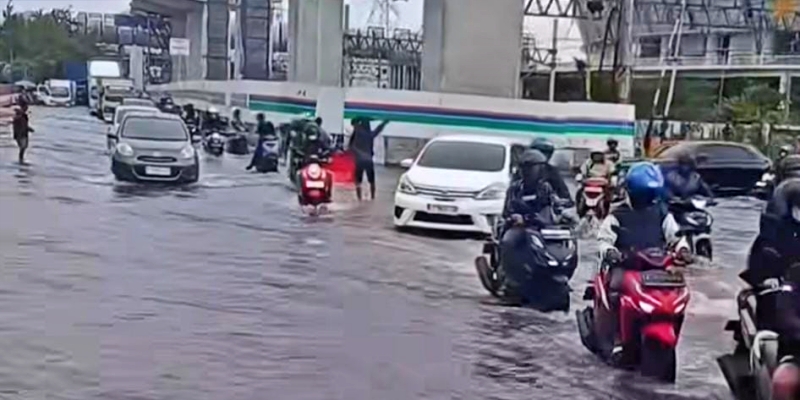 Banjir Rob Genangi Beberapa Wilayah Jakut di Akhir Pekan