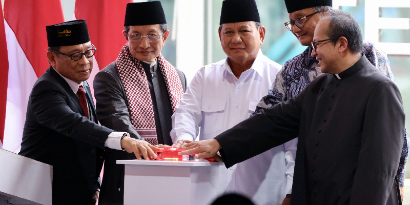 Inaugurating the Friendship Tunnel, Prabowo Admits Appreciating Jokowi's Performance