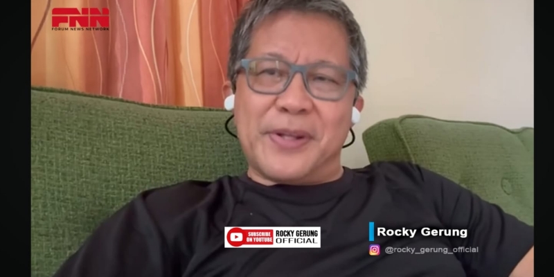 Rocky Gerung Bongkar Keanehan Penetapan Hasto sebagai Tersangka