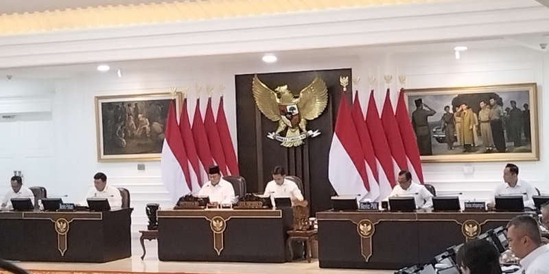 Prabowo Pimpin Rapat Persiapan Nataru, Pastikan Semuanya Aman