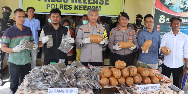 Tiga WNA Tertangkap Kasus Peredaran Ganja di Papua