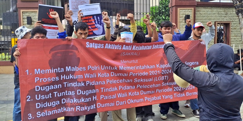 Massa Sakral Minta Ada Penegakan Hukum Dugaan Kejahatan Seksual Wali Kota Dumai