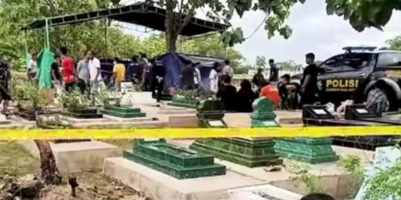 Makam GRO Dibongkar Polisi Guna Keperluan Penyelidikan