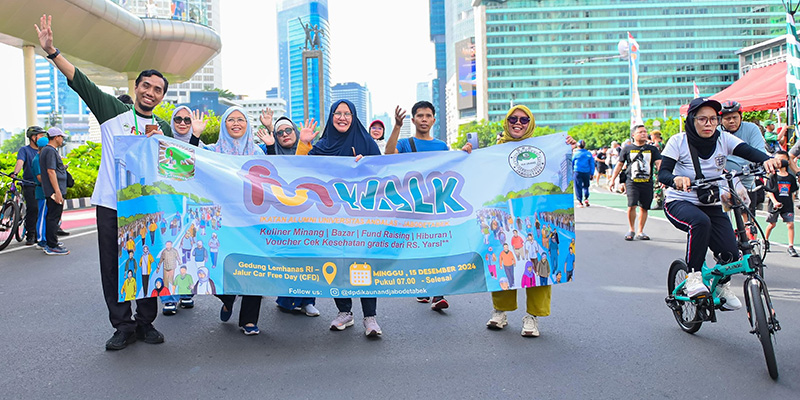 Funwalk Alumni Universitas Andalas Bawa Nilai Kebangsaan