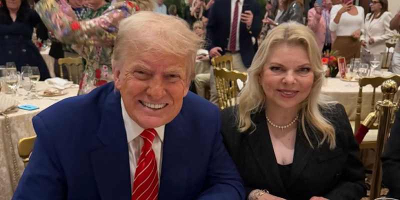 Istri Netanyahu Dinner Bareng Trump, Bahas Perang Gaza