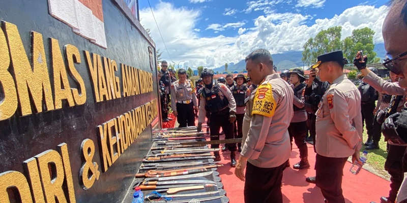 Polres Jayawijaya Gelar Patroli dan Razia Buat Stabilitas Kamtibmas