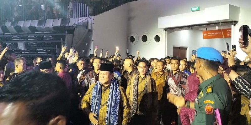 Didampingi Gibran, Prabowo Hadir di Perayaan Natal Nasional 2024