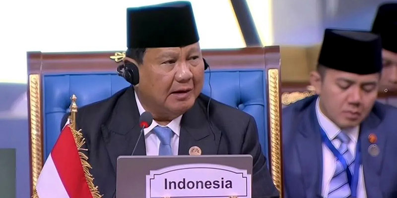 Pidato Prabowo di KTT D8 Ingatkan Negara Muslim Kompak Bela Palestina